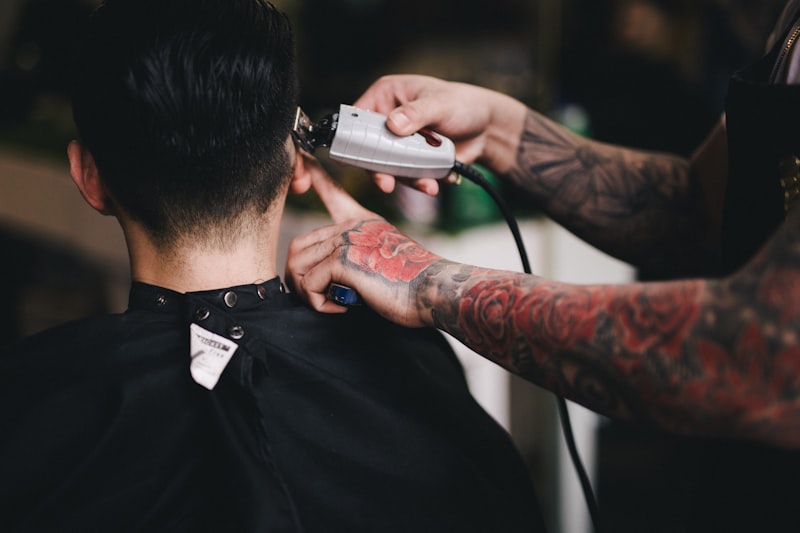 Men's hairstyling
